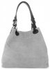 Kožené kabelka shopper bag Vittoria Gotti šedá V90047CH